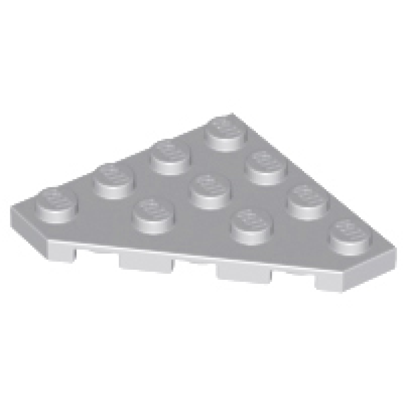 Wig, Plaat 4x4 hoek Light Bluish Gray